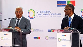 António Costa e Ulisses Correia e Silva durante a VI Cimeira entre Cabo Verde e Portugal
