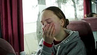Alina ist auf der Flucht aus Melitopol in der Ukraine
