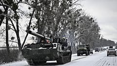 Tanque ucraniano nos arredores de Kiev
