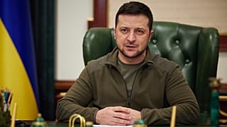 krainian President Volodymyr Zelenskyy addresses the nation in Kyiv on Monday, 7 March 2022