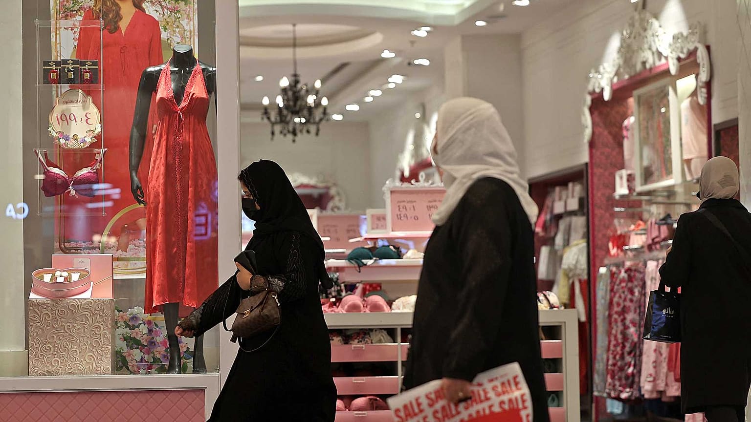 المركز التجاري بانوراما مول بالعاصمة السعودية الرياض، 9 فبراير 2022