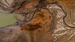 Le réservoir de Vinuela presque vide d'eau en raison du manque de pluie, dans le sud de l'Espagne, le 22 février 2022