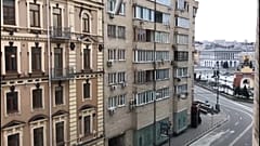 Blick in die leeren Straßen von Kiew, 09.03.2022