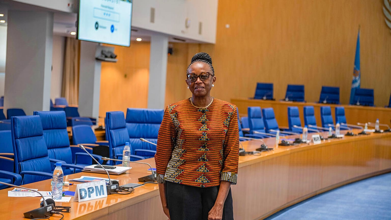 Matshidiso Moeti, nella sede dell'OMS Africa, a Brazzaville (Congo). 