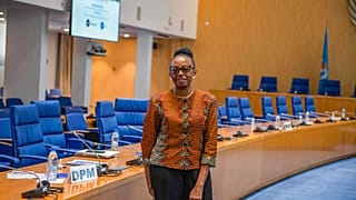 Matshidiso Moeti, nella sede dell'OMS Africa, a Brazzaville (Congo).