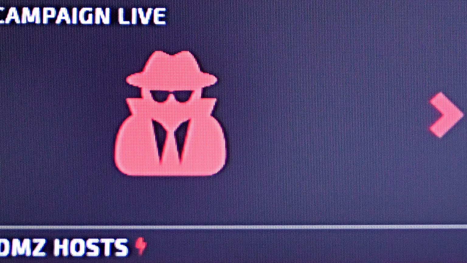 A photo shows a fragment of a screen at the Ukrainian Security Service headquarters in Kiev on March 6, 2019 during the joint EU-Ukraine cyber security drills 