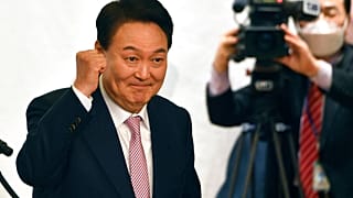 South Korea’s president-elect Yoon Suk Yeol attends a ceremony