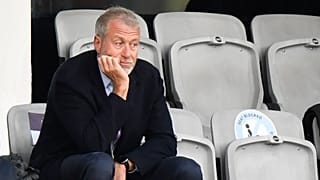  Chelsea soccer club owner Roman Abramovich attends the UEFA Women's Champions League final match against FC Barcelona in Gothenburg, Sweden on May 16, 2021.