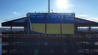 Flag on LTV building