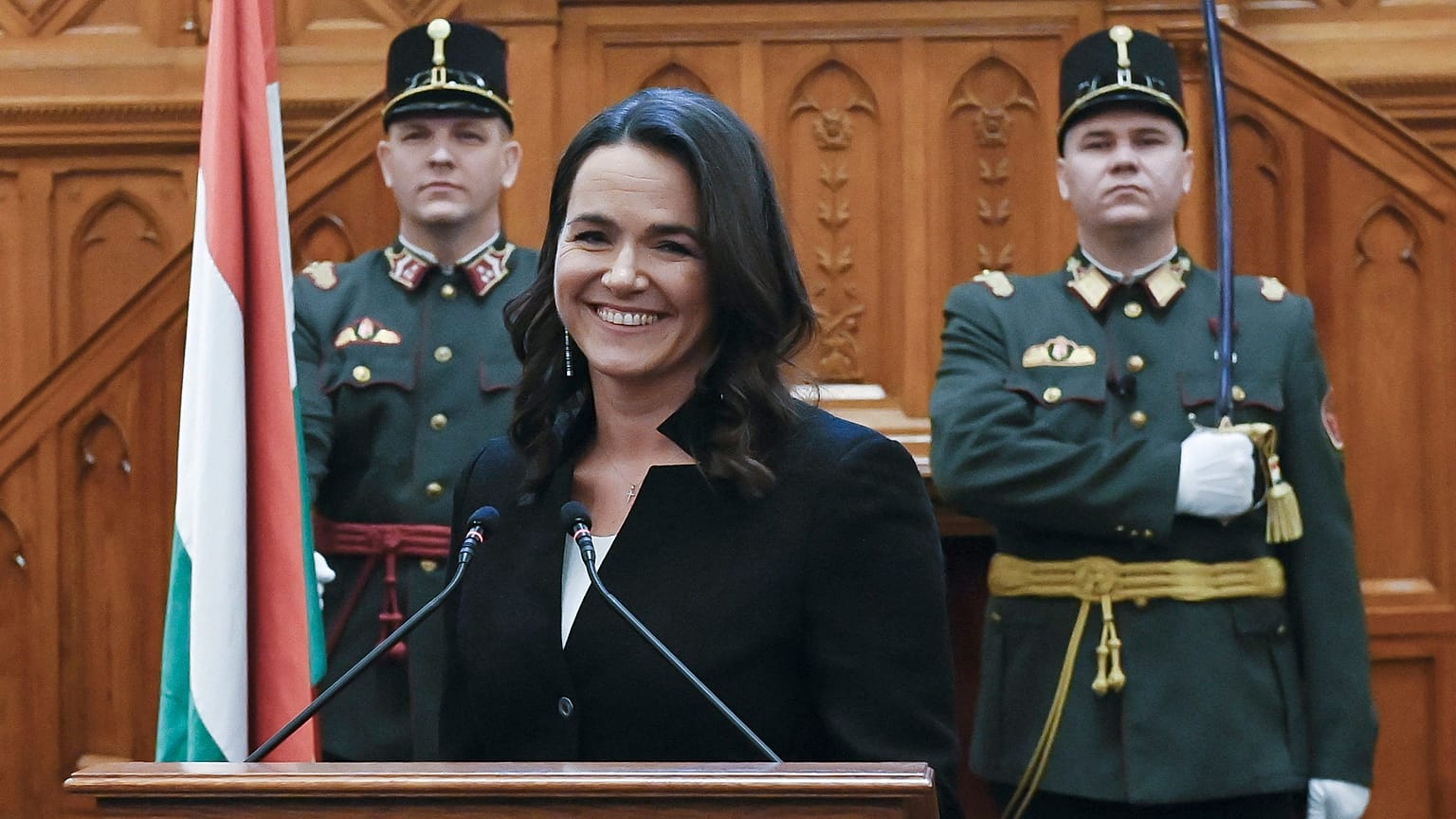 Katalin Novak, nouvelle présidente de la Hongrie, le 10 mars 2022