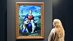  So-called "NFT", (non-fungible token) digital reproductions ofItalian masterpieces, including paintings like this one by Raphael. 