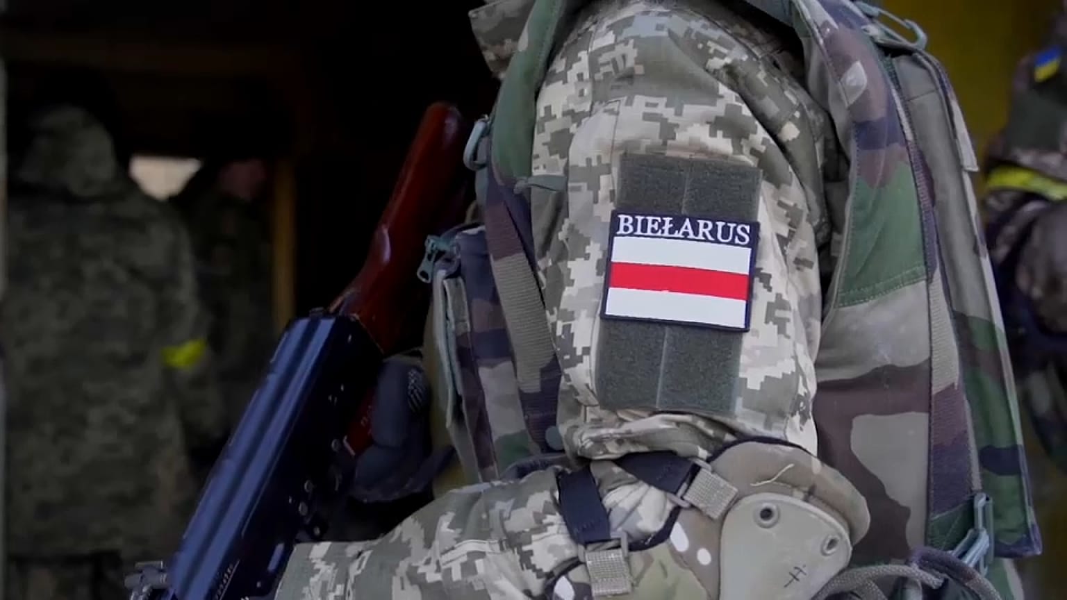 Freiwilliger Kämpfer für die Ukraine aus Belarus