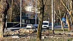 Das Bild vom 11. März zeigt den Aufprall-Ort eines unbemannten Flugobjekts nahe der kroatischen Hauptstadt Zagreb.