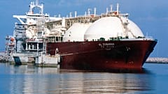 Ein katarischer LNG-Tanker