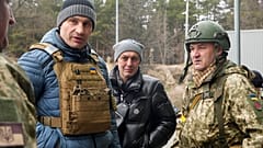 Vitali Klitschko, Bürgermeister von Kiew und ehemaliger Schwergewichtsweltmeister. Sonntag, 6. März 2022