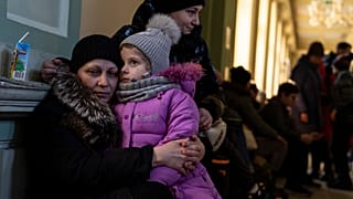 Profughi ucraini a Przemysl in Polonia