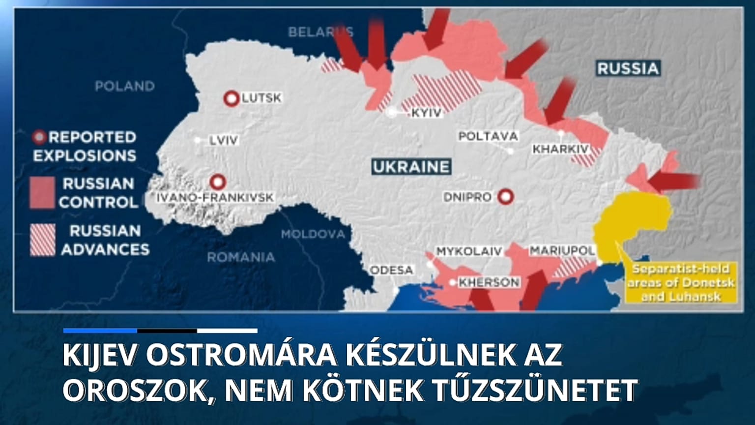 Les forces russes resserrent encore un peu plus l'étau sur Kyiv 