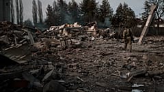 Разрушенный пригород Киева