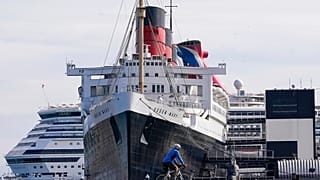 A Queen Mary 2022. január 28-án, pénteken a kaliforniai Long Beachen