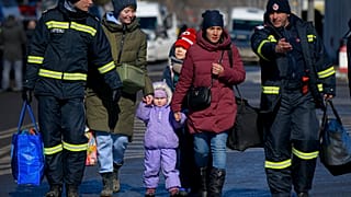Un'immagine relativamente serena, a Siret, al confine tra Romania e Ucraina. (9.3.2022)