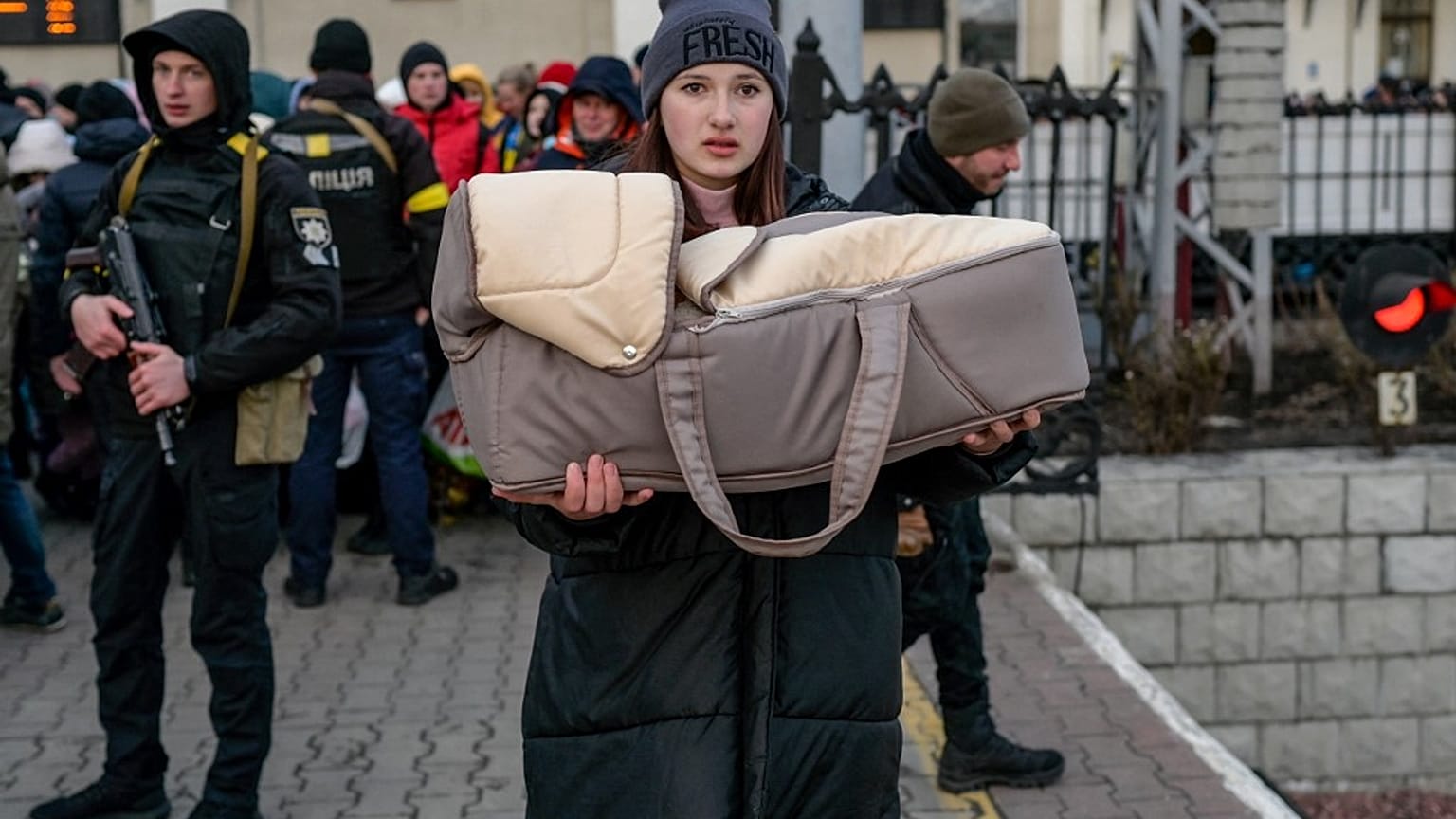 Tausende Babys sind seit Ausbruch des Krieges in der Ukraine bereits zur Welt gekommen - viele in unterirdischen Schutzräumen. Odessa, 9. März 2022