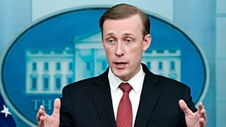 White House national security adviser Jake Sullivan speaks during a press briefing at the White House, Feb. 11, 2022, in Washington.