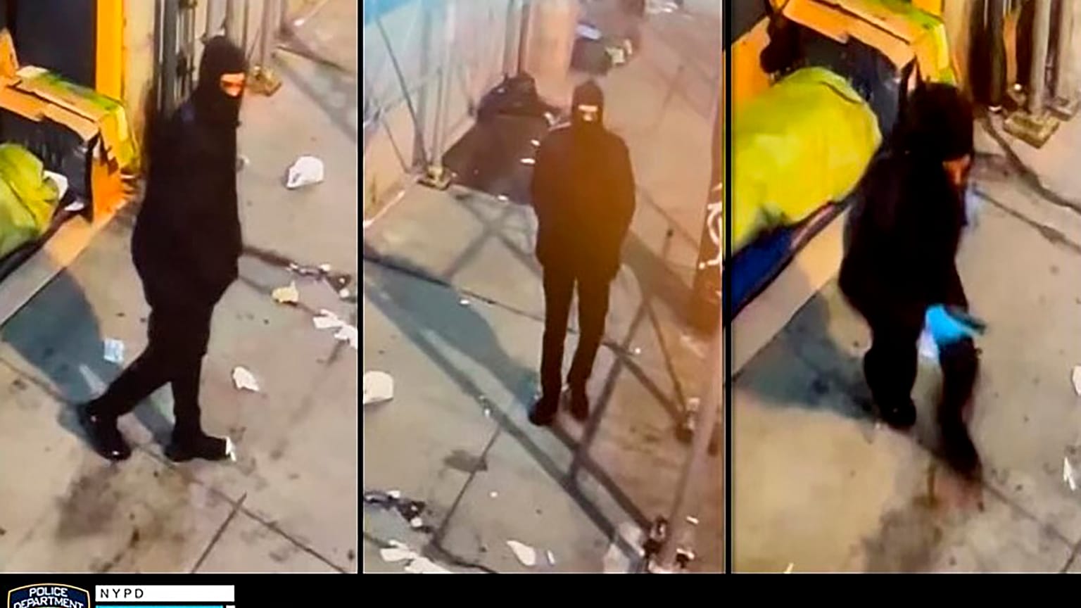صور من كاميرات المراقبة للمشتبه به