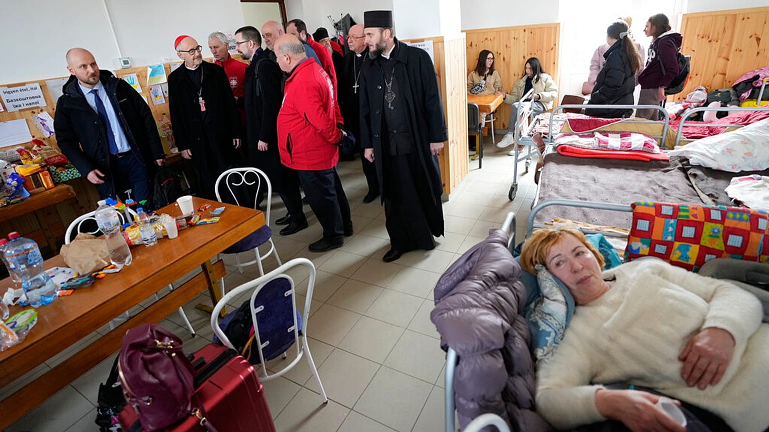 Ουκρανοί πρόσφυγες σε δομή εκκλησίας στο Μπάραμπας της Ουγγαρίας