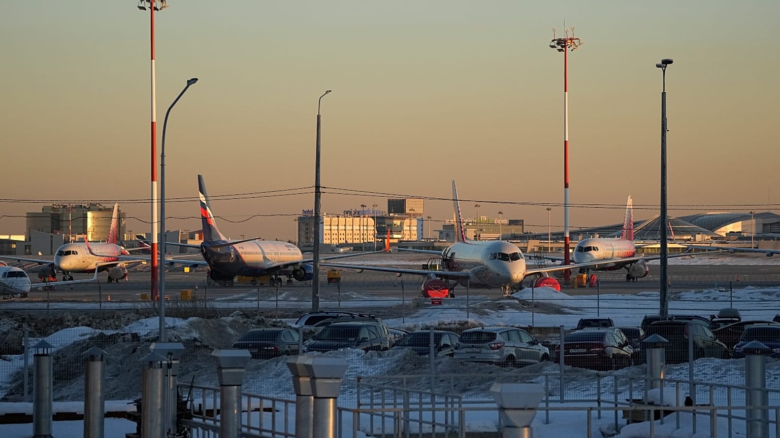 Moskova yakınlarındaki Sheremetyevo Havaalanı