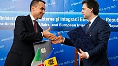 Luigi di Maio e Nicolae Popescu a Chişinău, Moldova