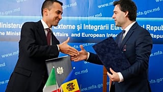 Luigi di Maio e Nicolae Popescu a Chişinău, Moldova