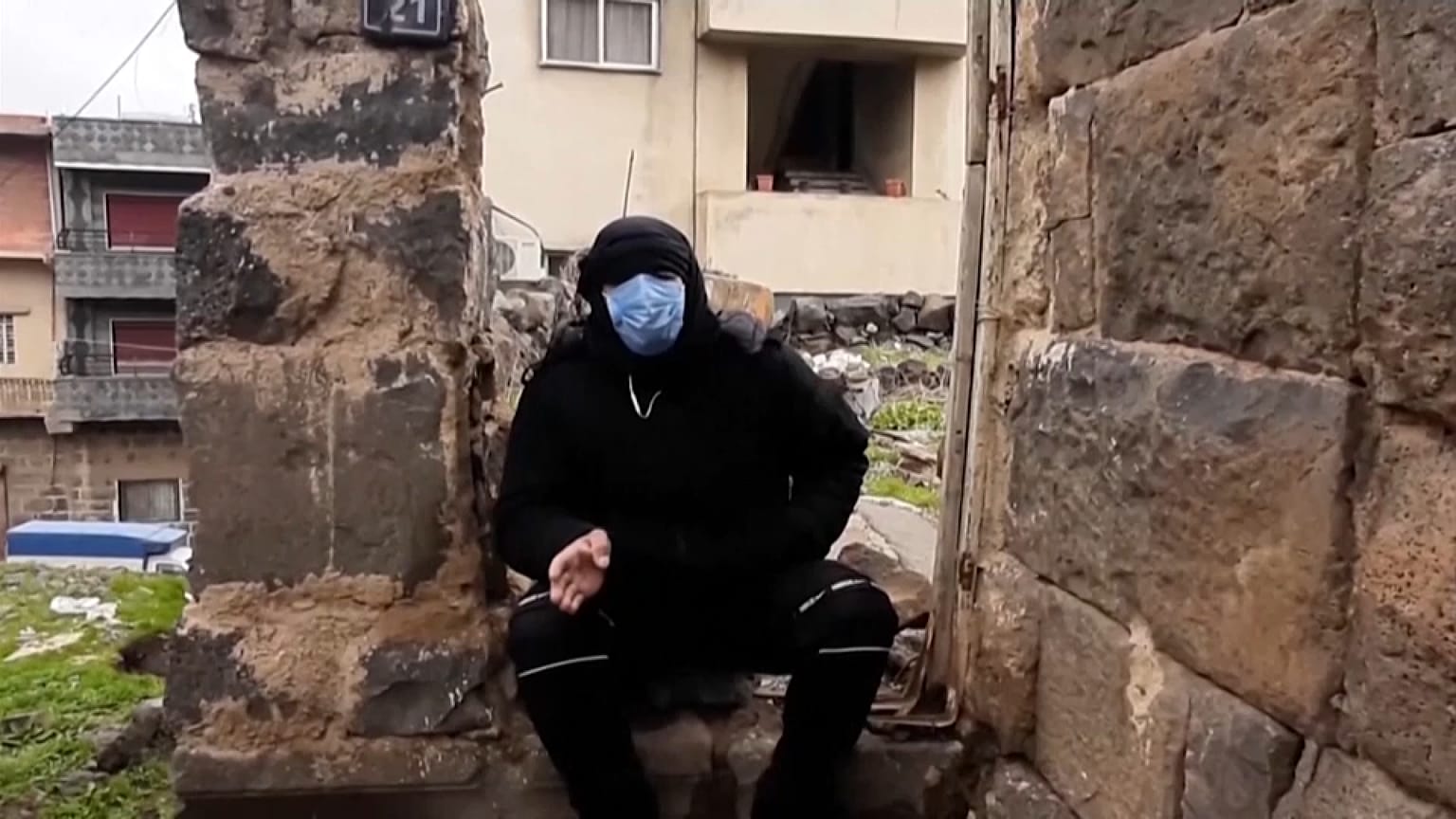 Volontaire syrien pour aller combattre en Ukraine aux côtés de l'armée russe - Soueïda (Syrie), le 12/03/2022 - Capture d'écran d'une vidéo NHK via EBU