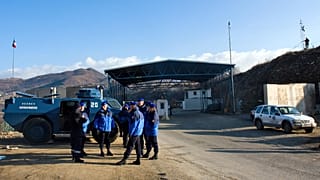 French police officers moved into Kosovo in 2008 as part of a European Union police mission.