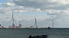 Le turbine eoliche a Taranto. 