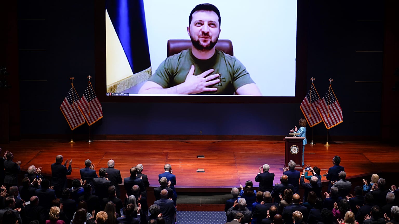 Zelenszkij ukrán elnök beszéde az amerikai Kongresszusban
