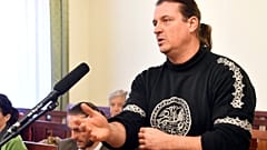 A terrorcselekménnyel vádolt Budaházy György az ellene és társai ellen indult megismételt elsőfokú eljárás tárgyalásán a Fővárosi Törvényszéken 2019. február 14-én