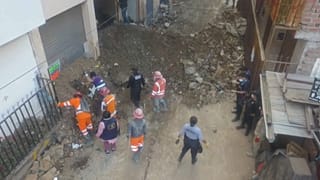 Rettungseinsatz nach dem Erdrutsch in Retamas