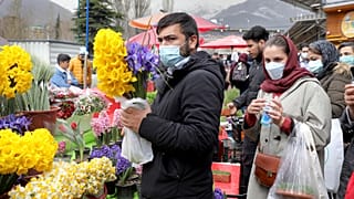 Blumenkauf vor dem Fest (Aufnahme vom 17. März 2021)