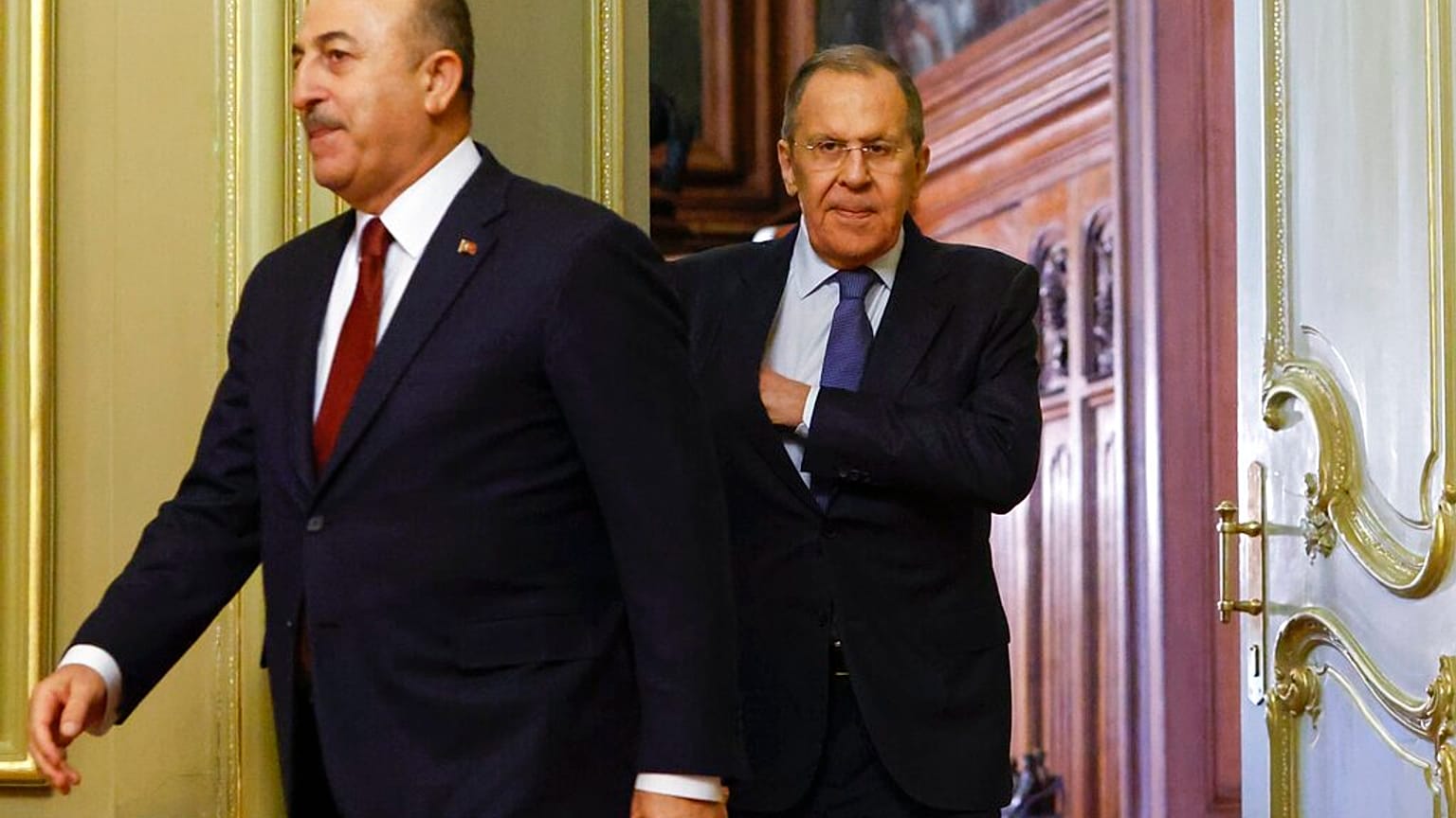 Die Außenminister der Türkei und Russlands trafen sich in Moskau