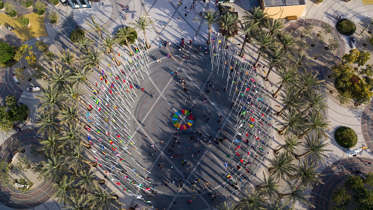 Aerial view of 2020 Plaza
