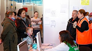 Прием беженцев в Молдове.
