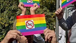 Демонстрация противников однополых браков в Приштине, Косово, 10 октября 2017 г.