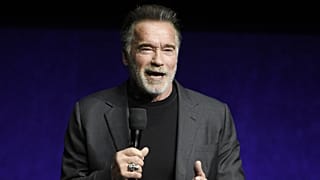 Arnold Schwarzenegger egy 2019-es filmbemutatón, Las Vegasban