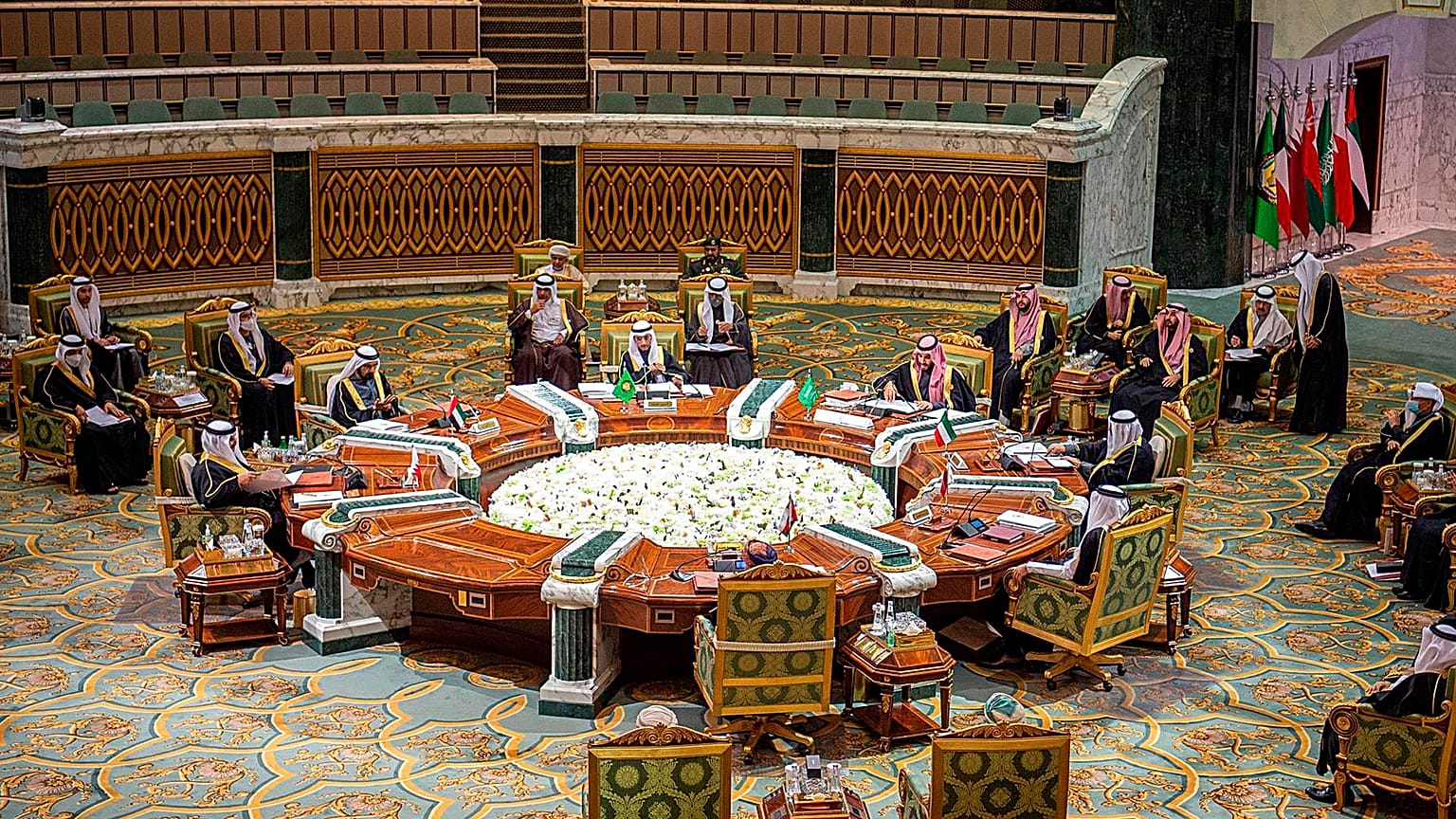 المشاركون في قمة دول مجلس التعاون الخليجي في الرياض بالمملكة العربية السعودية