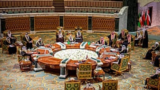 المشاركون في قمة دول مجلس التعاون الخليجي في الرياض بالمملكة العربية السعودية
