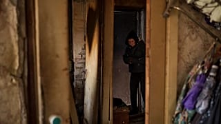 Βομβαρδισμένο διαμέρισμα στο Κίεβο
