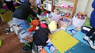 Gyereksarok a Keleti pályaudvarnál