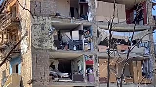 Киев после очередного обстрела