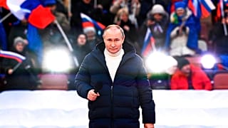 Wladimir Putin im Luschniki-Stadion in Moskau