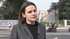 Oppositionelle Tichanowskaja: "Das belarussische Volk unterstützt diesen Krieg nicht"